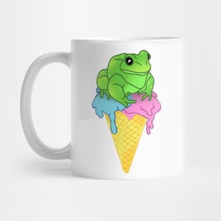 Ice Cream Frog Doodle Mug